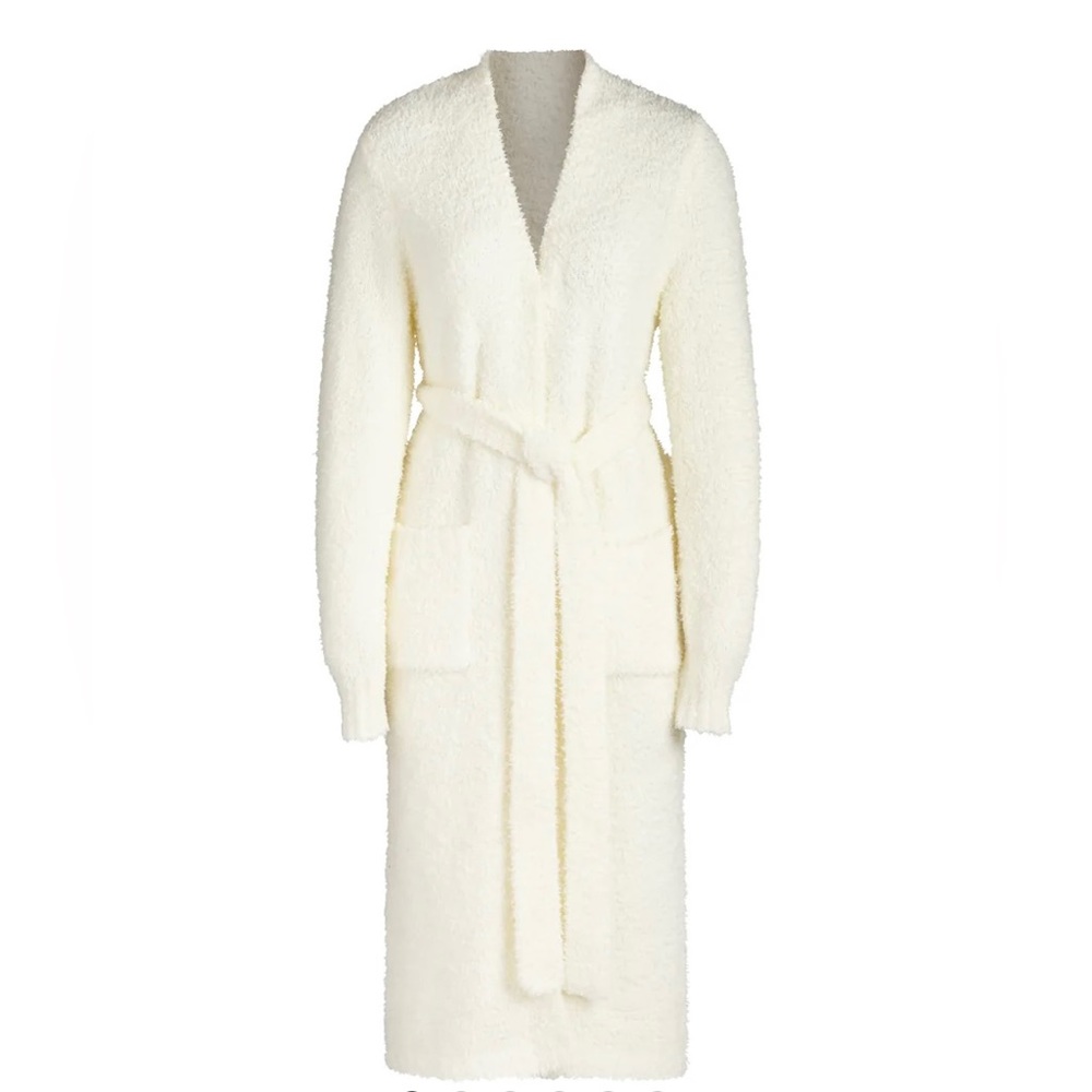 Skims Cozy Knit Robe in Bone / White S/M. Never worn.